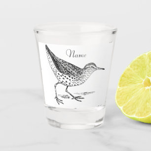 Sandpiper Shorebird Thunder_Cove Shot Glass