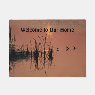 Sandpipers at Sunset Welcome Doormat