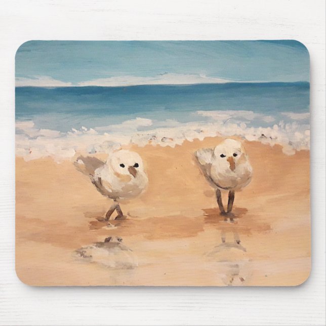 Sandpipers by the Sea Shore  Mouse Pad (Front)