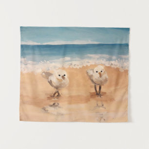 Sandpipers by the Sea Shore Tapestry