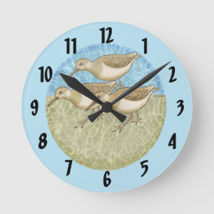 Sandpipers clock