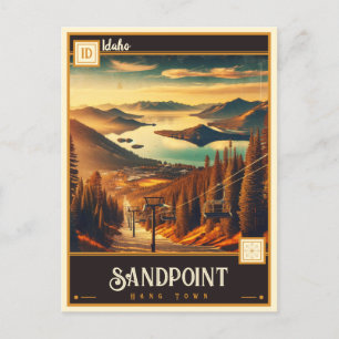 Sandpoint, Idaho Vintage Postcard
