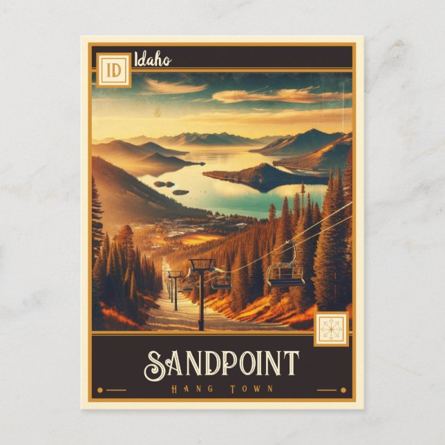 Sandpoint, Idaho  | Vintage Postcard (Front)