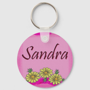 Sandra Daisy Key Ring