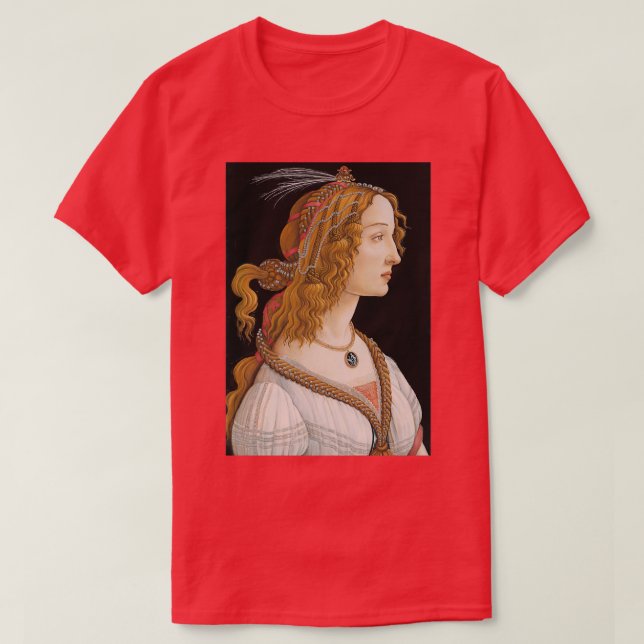Sandro Bottcelli old Renaissance Painting T-Shirt (Design Front)