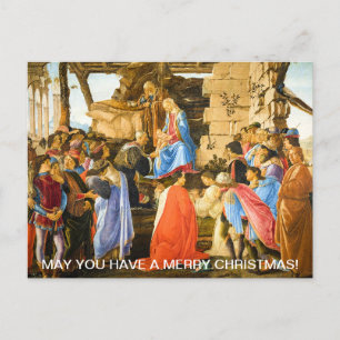 Sandro Botticelli, Adoration of the Magi Holiday Postcard