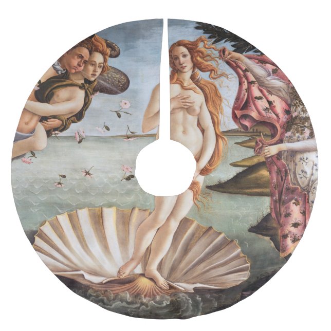 Sandro Botticelli - Birth of Venus Brushed Polyester Tree Skirt (Front)