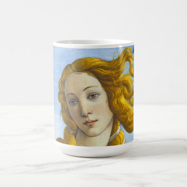 Sandro Botticelli - Birth of Venus Close-up Coffee Mug (Center)