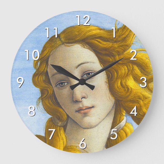 Sandro Botticelli - Birth of Venus Detail Large Clock (Front)