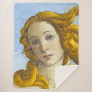 Sandro Botticelli - Birth of Venus Detail Sherpa Blanket