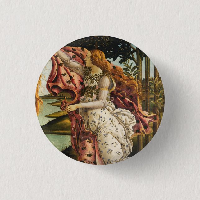Sandro Botticelli Birth of Venus Hora of Spring 3 Cm Round Badge (Front)