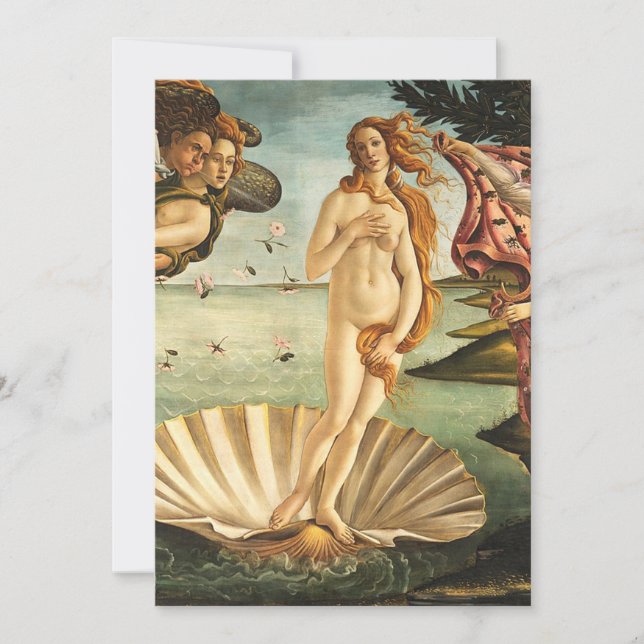 Sandro Botticelli Birth Of Venus Invitation (Front)