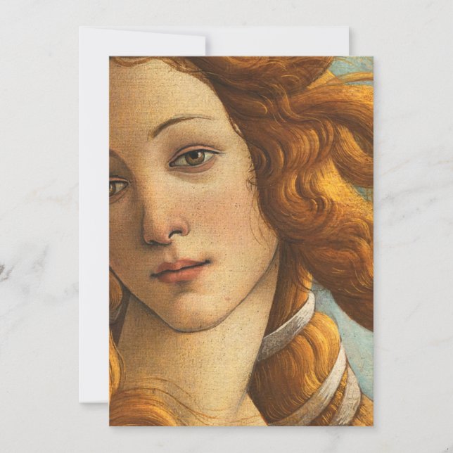 Sandro Botticelli Birth Of Venus Invitation (Front)