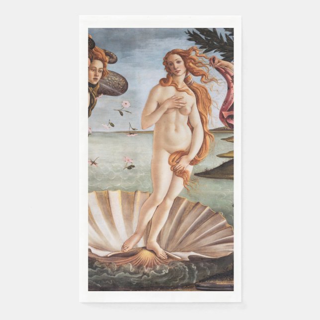 Sandro Botticelli - Birth of Venus Napkin (Front)