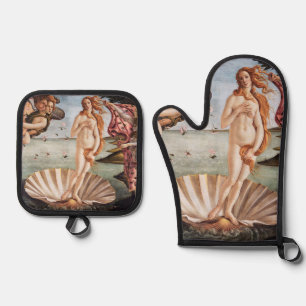 Sandro Botticelli - Birth of Venus Oven Mitt & Pot Holder Set