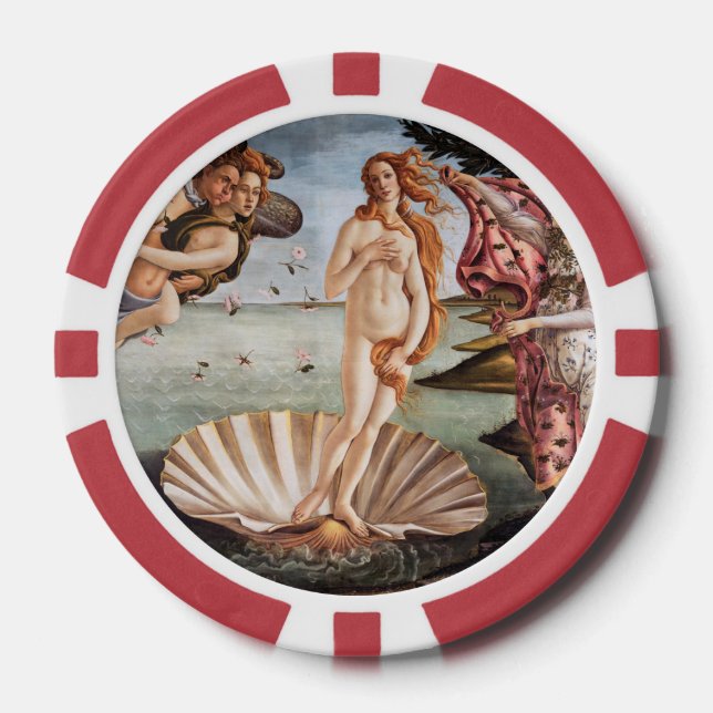 Sandro Botticelli - Birth of Venus Poker Chips (Front)