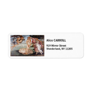 Sandro Botticelli - Birth of Venus Return Address Label