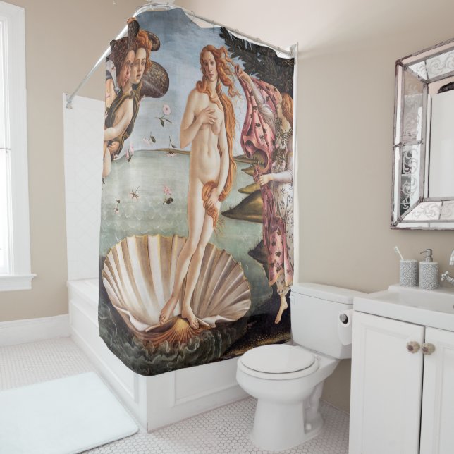 Sandro Botticelli - Birth of Venus Shower Curtain (In Situ)