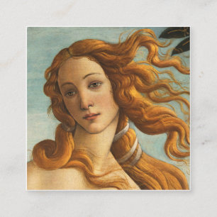 Sandro Botticelli Birth Of Venus Square Business Card