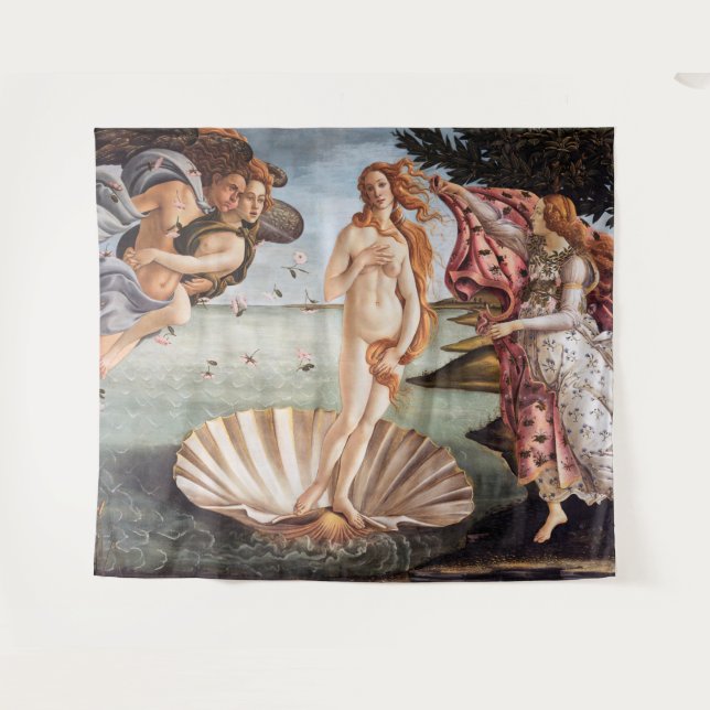 Sandro Botticelli - Birth of Venus Tapestry (Front (Horizontal))