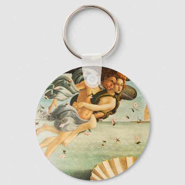 Sandro Botticelli Birth of Venus Zephyrus, Chloris Key Ring (Front)