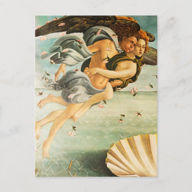Sandro Botticelli Birth of Venus Zephyrus, Chloris Postcard (Front)