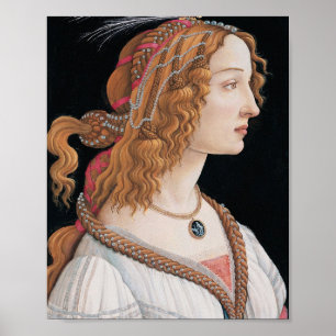 Sandro Botticelli Idealised Portrait Of A Lady Poster