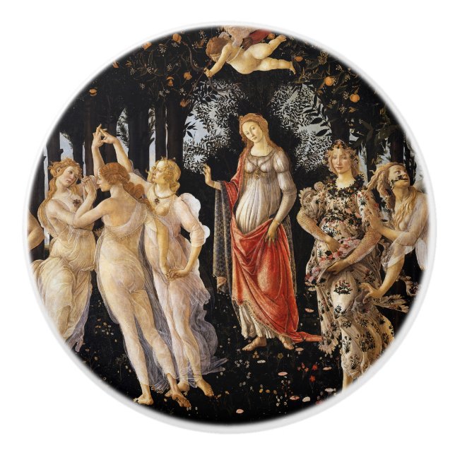 Sandro Botticelli - La Primavera Ceramic Knob (Front)