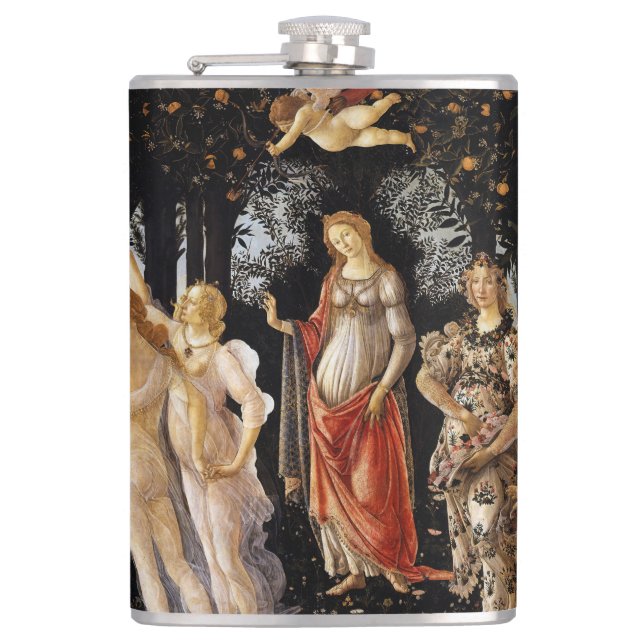 Sandro Botticelli - La Primavera Hip Flask (Front)