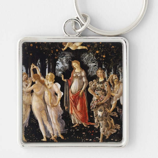 Sandro Botticelli - La Primavera Key Ring (Front)