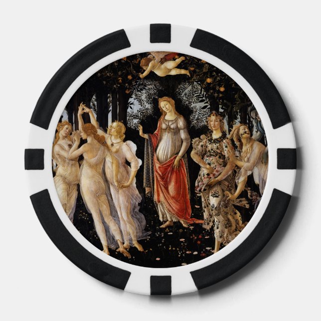 Sandro Botticelli - La Primavera Poker Chips (Front)