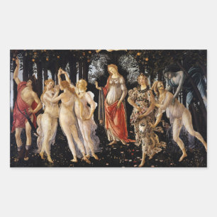 Sandro Botticelli - La Primavera Rectangular Sticker