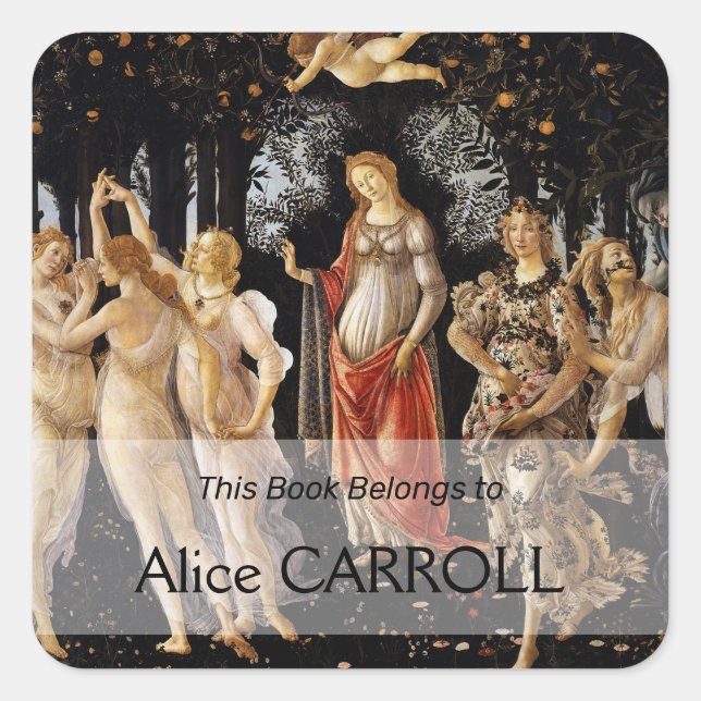 Sandro Botticelli - La Primavera Square Sticker (Front)