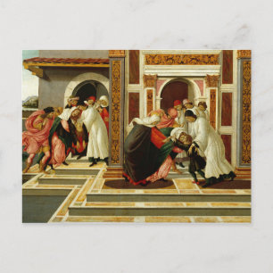 Sandro Botticelli - Last Miracle and the Death of Postcard