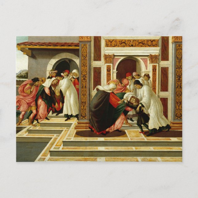 Sandro Botticelli - Last Miracle and the Death of Postcard (Front)