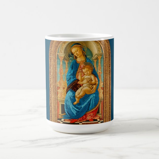 Sandro Botticelli Madonna and Child c 1470   Coffee Mug (Center)