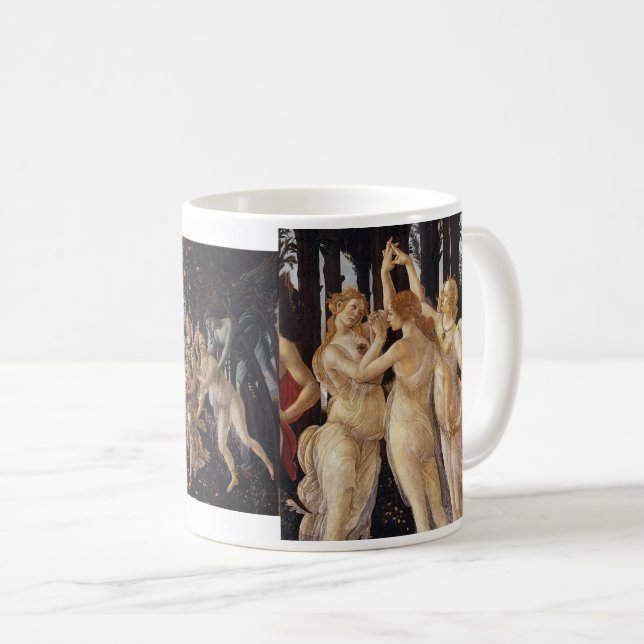 Sandro Botticelli, "Primavera" Coffee Mug (Front Right)