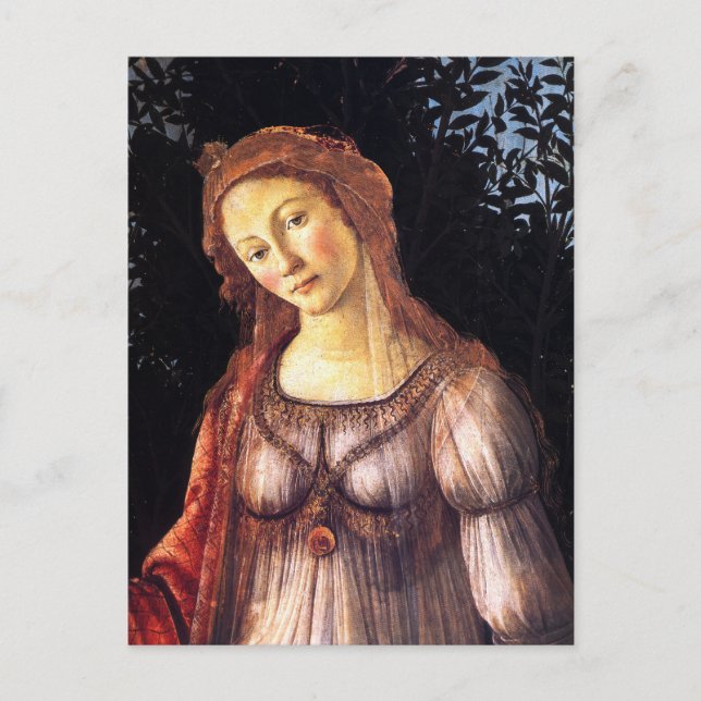 Sandro Botticelli-Primavera(Spring)-Venus Fine Art Postcard (Front)