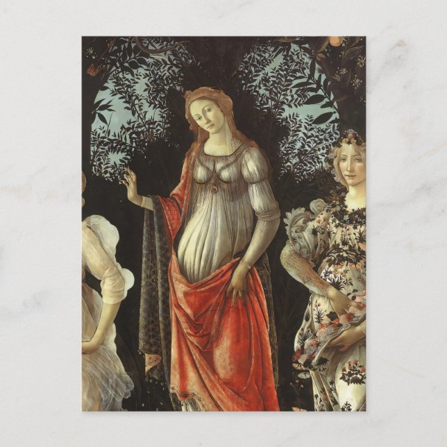 Sandro Botticelli - Spring-Venus & Flora Fine Art Postcard (Front)