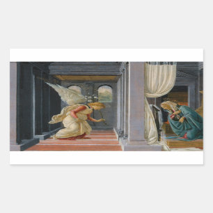 Sandro Botticelli - The Annunciation Rectangular Sticker