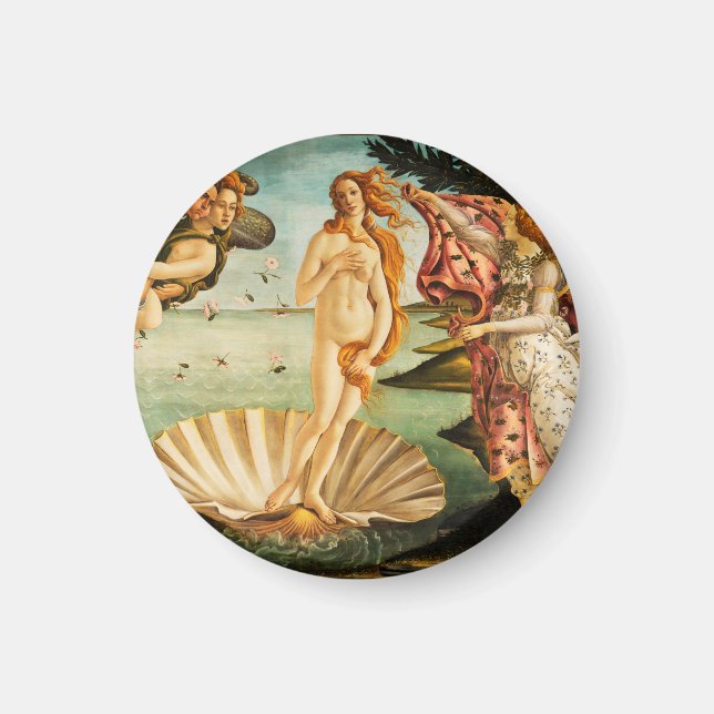 Sandro Botticelli The Birth of Venus Fine Art Magnet (Front)