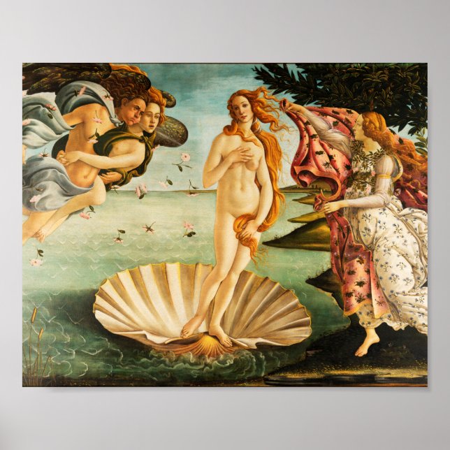 Sandro Botticelli The Birth of Venus Fine Art Poster (Front)
