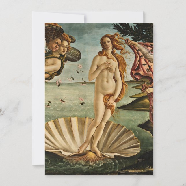 Sandro Botticelli - The Birth of Venus Invitation (Front)