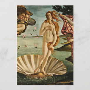 Sandro Botticelli - The Birth of Venus Invitation