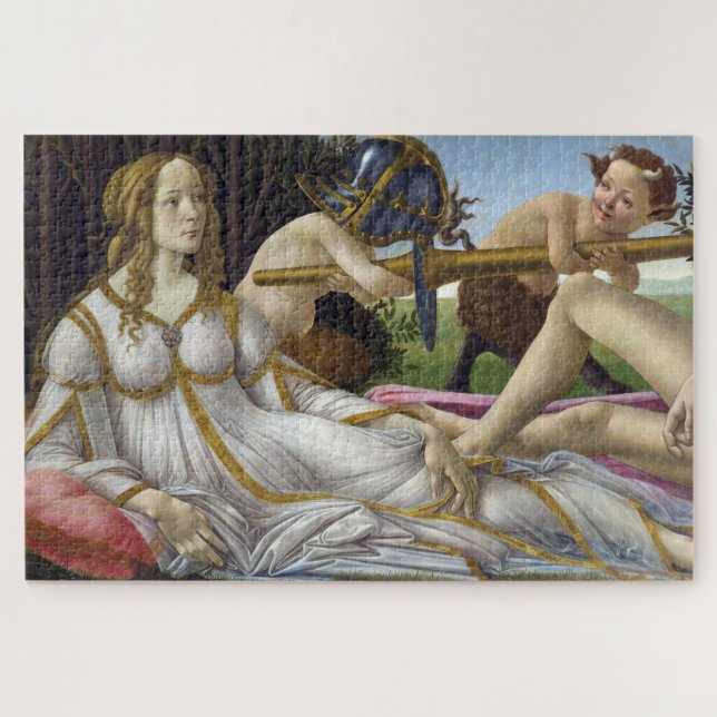 Sandro Botticelli - Venus and Mars, left side Jigsaw Puzzle (Horizontal)