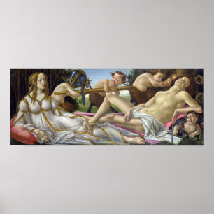 Sandro Botticelli - Venus and Mars Poster