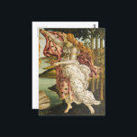 Sandro Botticelli - Welcome Venus to Land Fine Art Postcard<br><div class="desc">Sandro Botticelli's 'The Birth of Venus' showcases a timeless scene from mythological lore. The goddess Venus, epitome of beauty and love, emerges from the sea on a giant scallop shell. She stands modestly, her body slightly turned towards the viewer, with a hand covering her lower body, a symbol of her...</div>