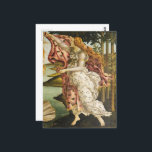 Sandro Botticelli - Welcome Venus to Land Fine Art Postcard<br><div class="desc">Sandro Botticelli's 'The Birth of Venus' showcases a timeless scene from mythological lore. The goddess Venus, epitome of beauty and love, emerges from the sea on a giant scallop shell. She stands modestly, her body slightly turned towards the viewer, with a hand covering her lower body, a symbol of her...</div>