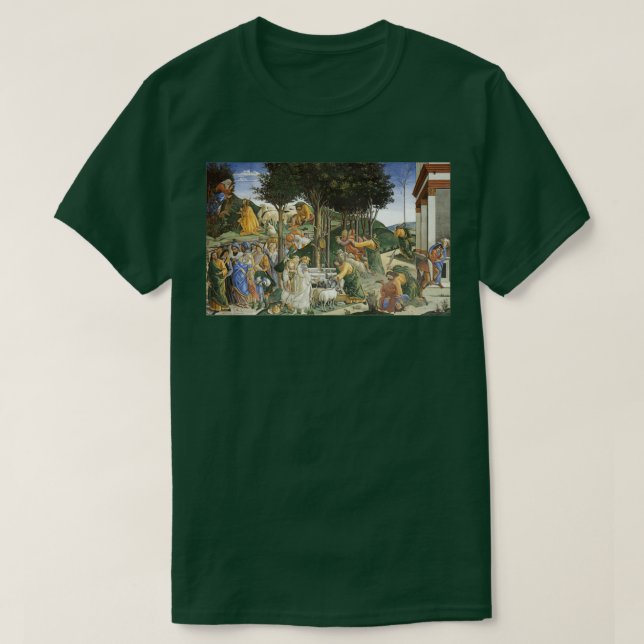Sandro Botticelli Youth of Moses T-Shirt (Design Front)