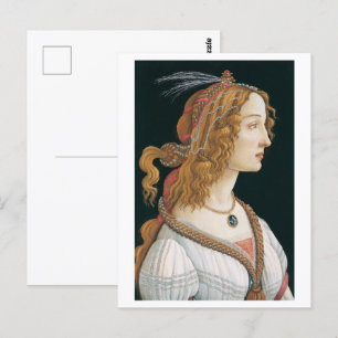 Sandro Botticelli's I Portrait of a Lady (1480) Postcard